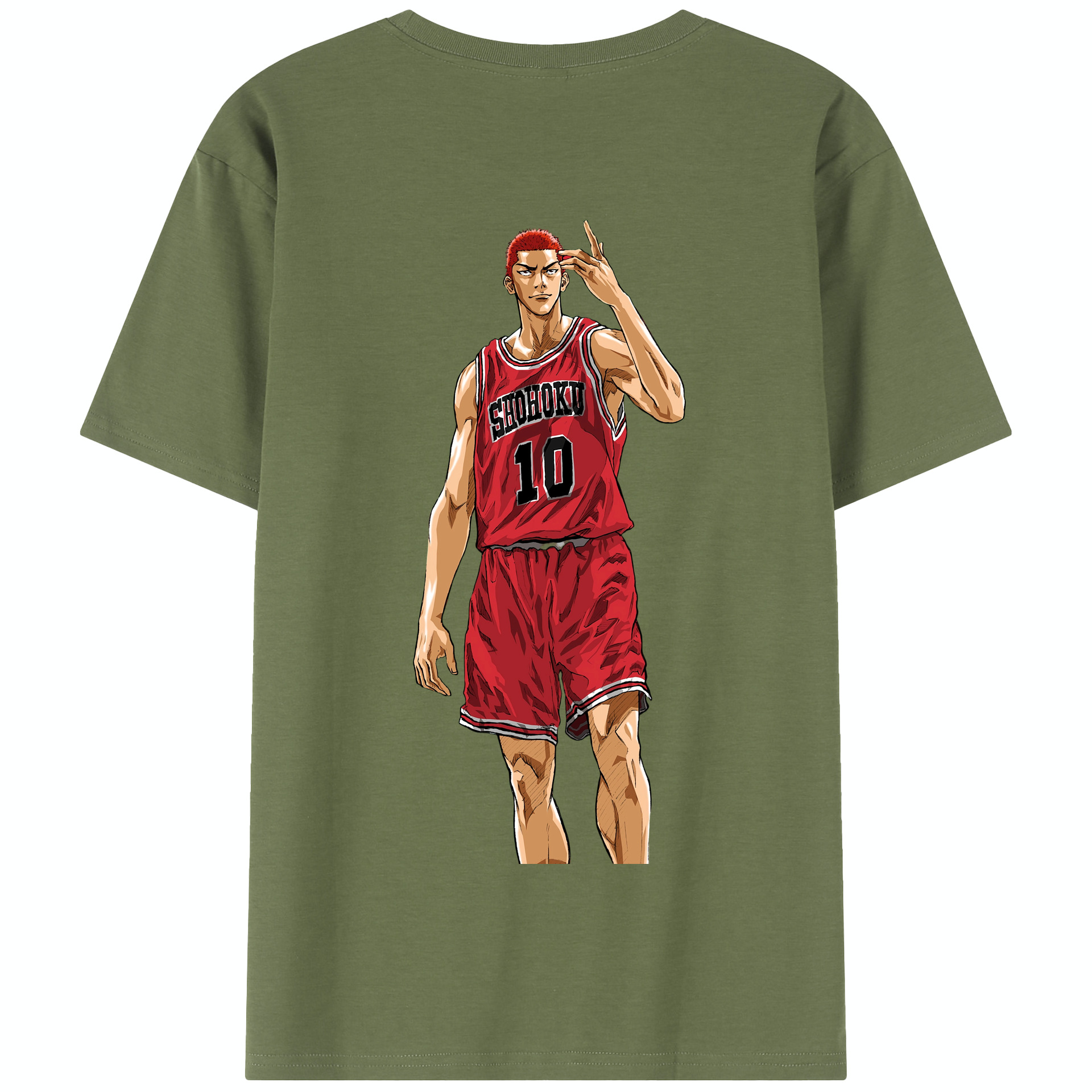 SLAM DUNK／スラムダンク 綿100％半袖Tシャツ（背面プリント）